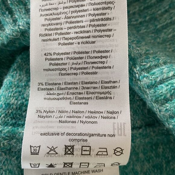 Vero Moda Button Front V-Neck Long Sleeve Cropped Cardigan Boxy Sweater DMDOFFY - Picture 10 of 16